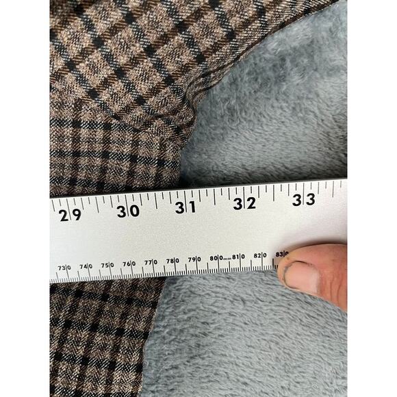 Men's Brown Plaid Oak Hill Sport Coat Blazer Size 4XL 58R/60R excellent - Picture 11 of 12